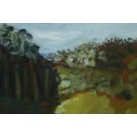 Andrew Hmelnitsky (Australian). Titled 'Chillingham'. Landscape. Framed. Signed and inscribed to the