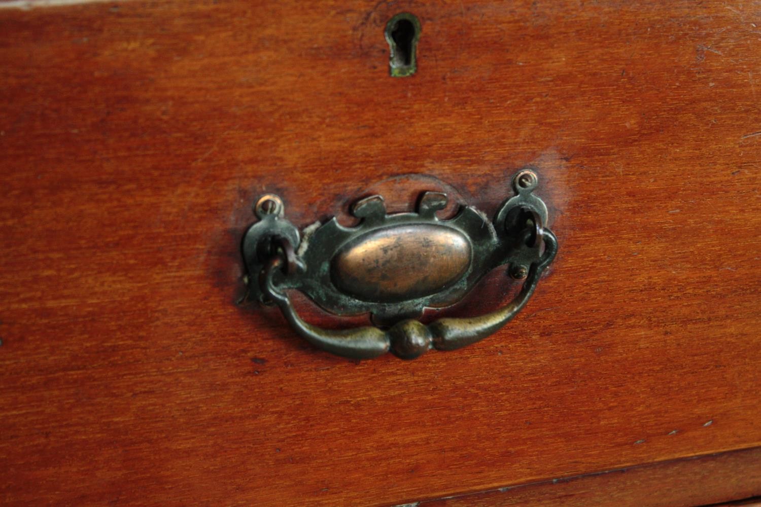 Chest of drawers, 19th century walnut. H.117 W.102 D.49cm. - Image 5 of 5