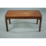 Coffee table, Georgian style mahogany. H.52 W.107 D.56cm.