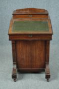 Davenport, pedestal desk, late Victorian rosewood. H.90 W.53 D.54cm.