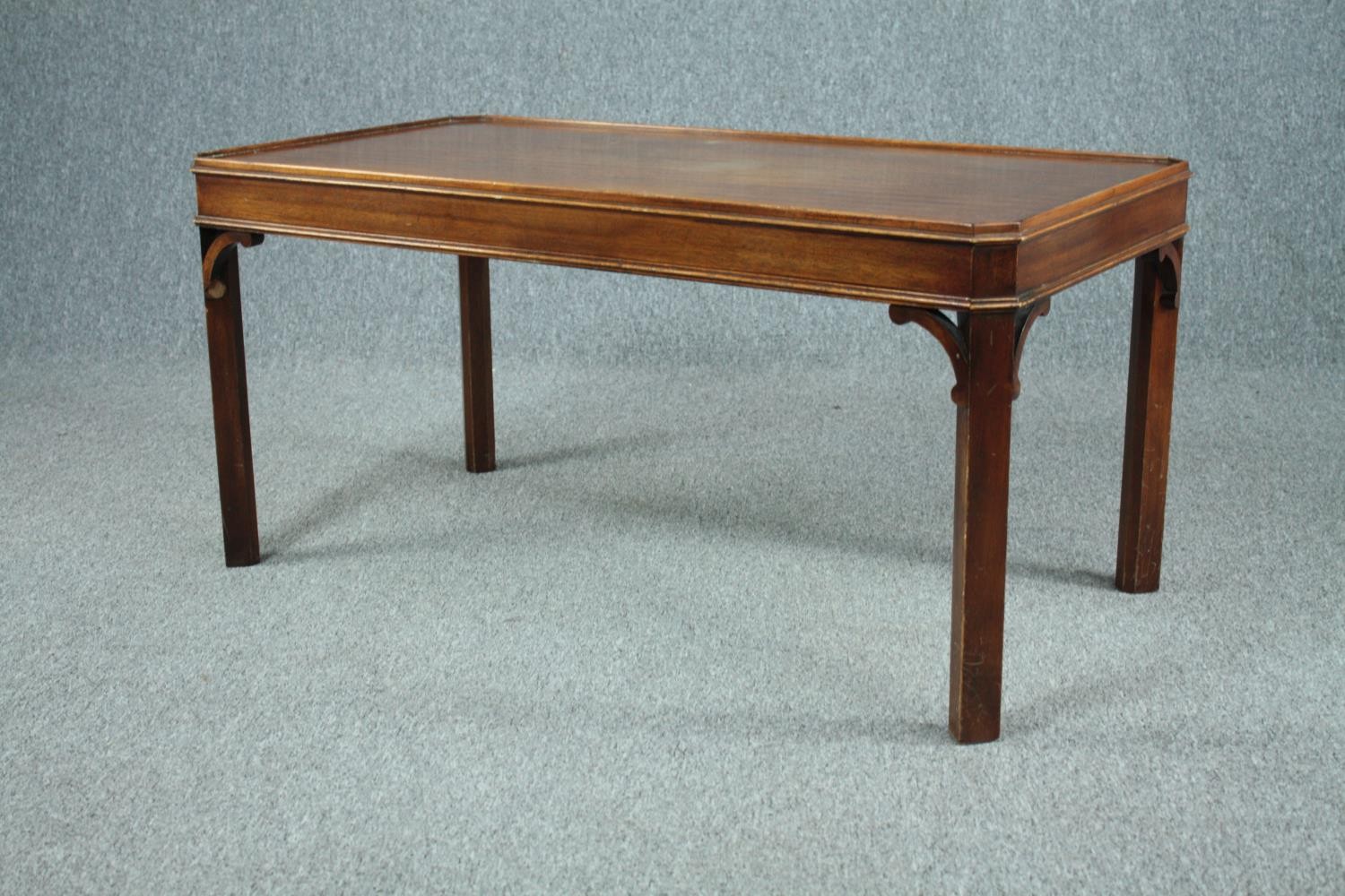 Coffee table, Georgian style mahogany. H.52 W.107 D.56cm. - Image 3 of 5