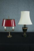 Two modern tables lamps. H.48cm. (largest)