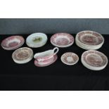 A collection of Wedgwood 'Avon Cottage' pattern dinner ware along with a set of Royal Imperial