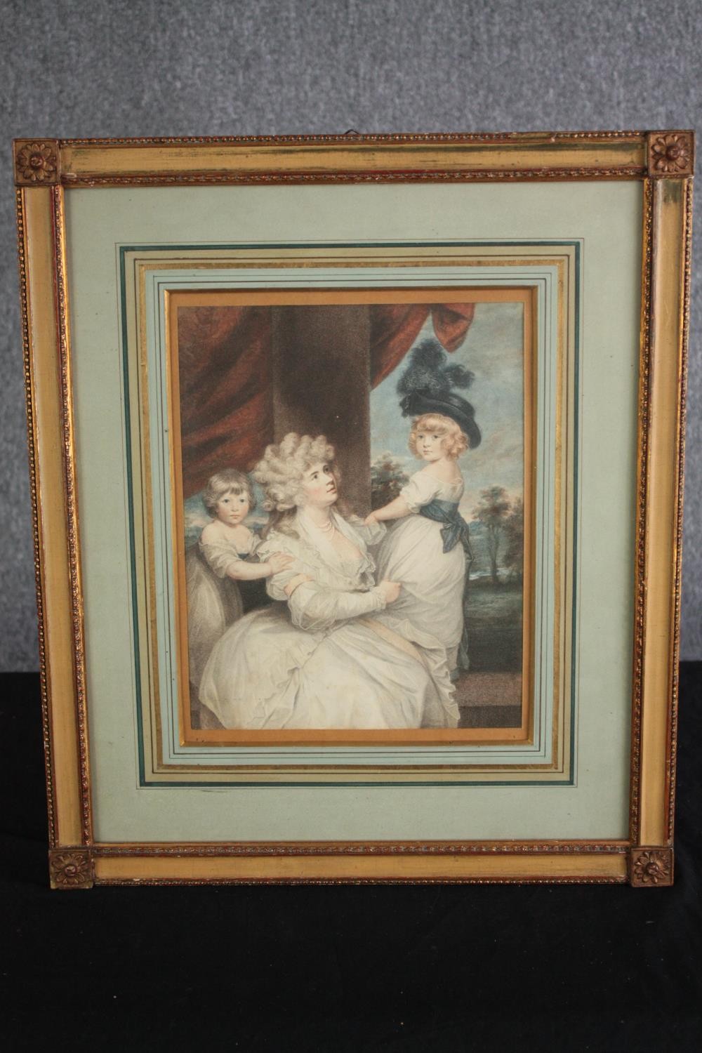 Joshua Reynolds. Print. Jane Countess of Harrington. Early twentieth century. In a gilt decorated - Image 2 of 4