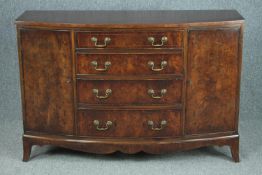 Sideboard, Georgian style walnut. H.87 W.130 D.46cm.