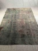 Carpet, Persian style faux distressed. L.287 W.200cm.