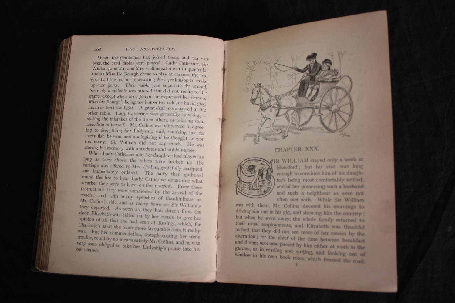 Pride and Prejudice by Jane Austen. Peacock edition. Illustrated by Hugh Thomson. Published 1894 - Image 7 of 7