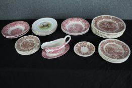 A collection of Wedgwood 'Avon Cottage' pattern dinner ware along with a set of Royal Imperial