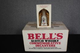 Bell's Whisky. A case of six unopened presentation decanter bottles. Issued 1986 to commemorate