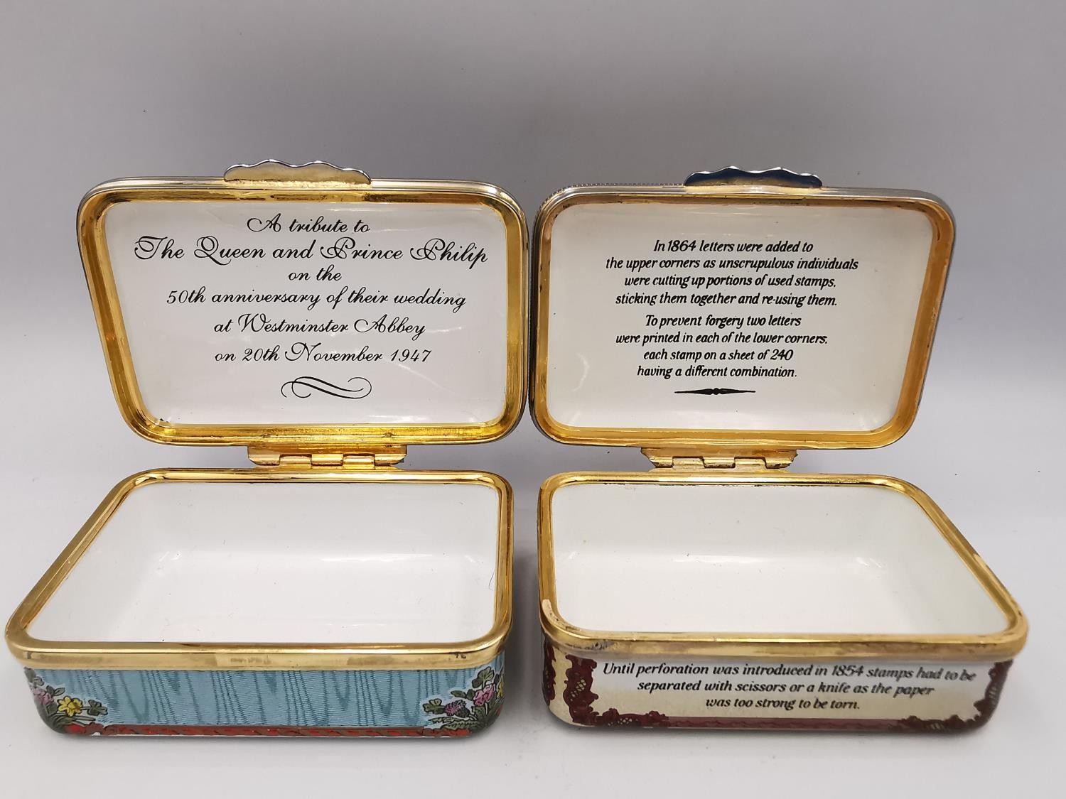 A collection of silver plate, enamel and inlaid 19th and 20th century stamp boxes, including a - Image 8 of 15