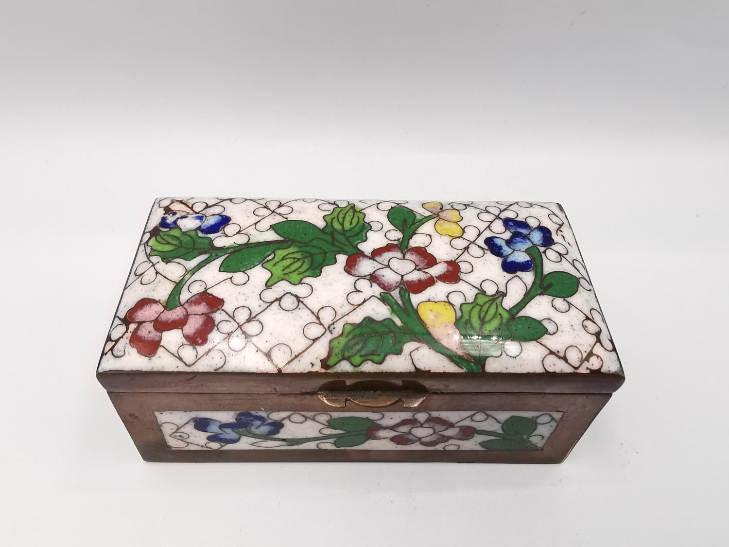 A collection of silver plate, enamel and inlaid 19th and 20th century stamp boxes, including a - Image 2 of 15