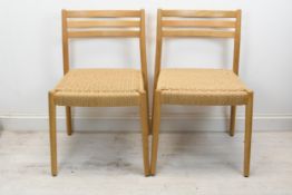 A pair of contemporary Verge's Bogart chairs. H.82 W.48. D.54