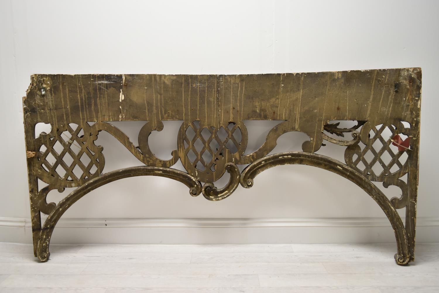 Two pieces of wooden pierced fretwork, possibly from the edges of a pub table. H.84 W.165 D.20cm - Image 8 of 23