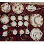 A mixed collection of Royal Albert Old Country Roses porcelain.