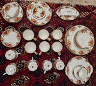 A mixed collection of Royal Albert Old Country Roses porcelain.