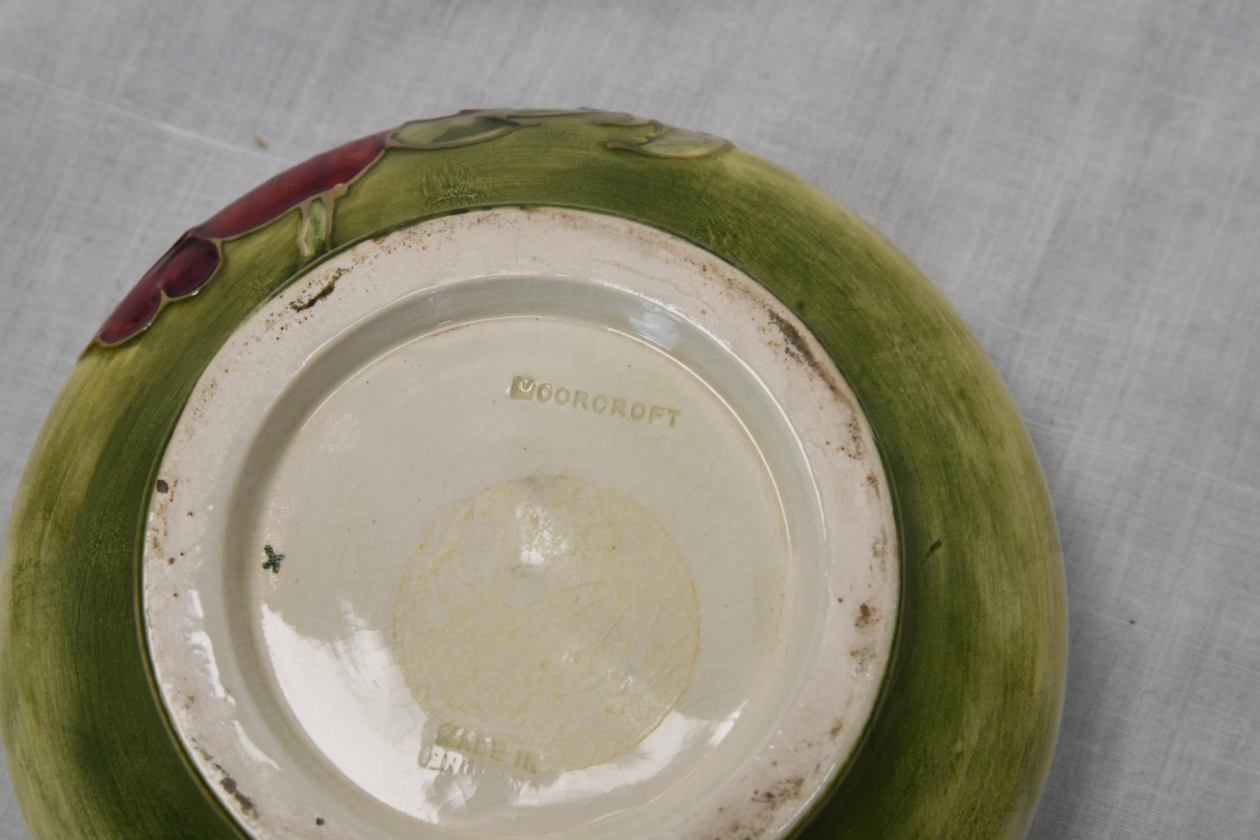 A Moorcroft Hibiscus lidded pot. H.8 W.12 D.12 - Image 3 of 3