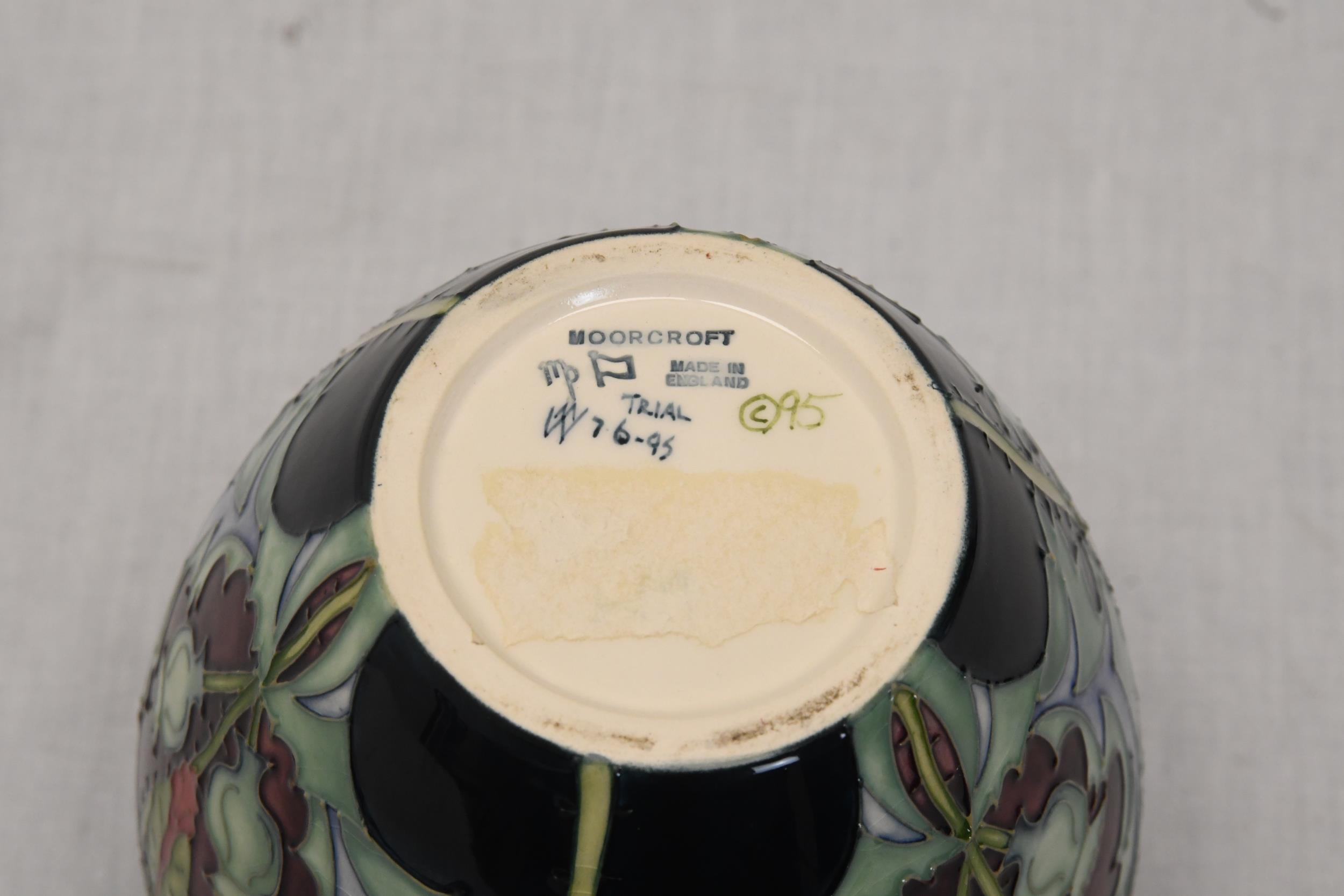 A Moorcroft baluster shaped vase. H.17 W.15 D.15 - Image 3 of 3