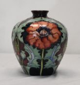 A Moorcroft baluster shaped vase. H.17 W.15 D.15
