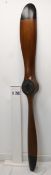 A modern copy of a vintage airplane propellor. 195cm long