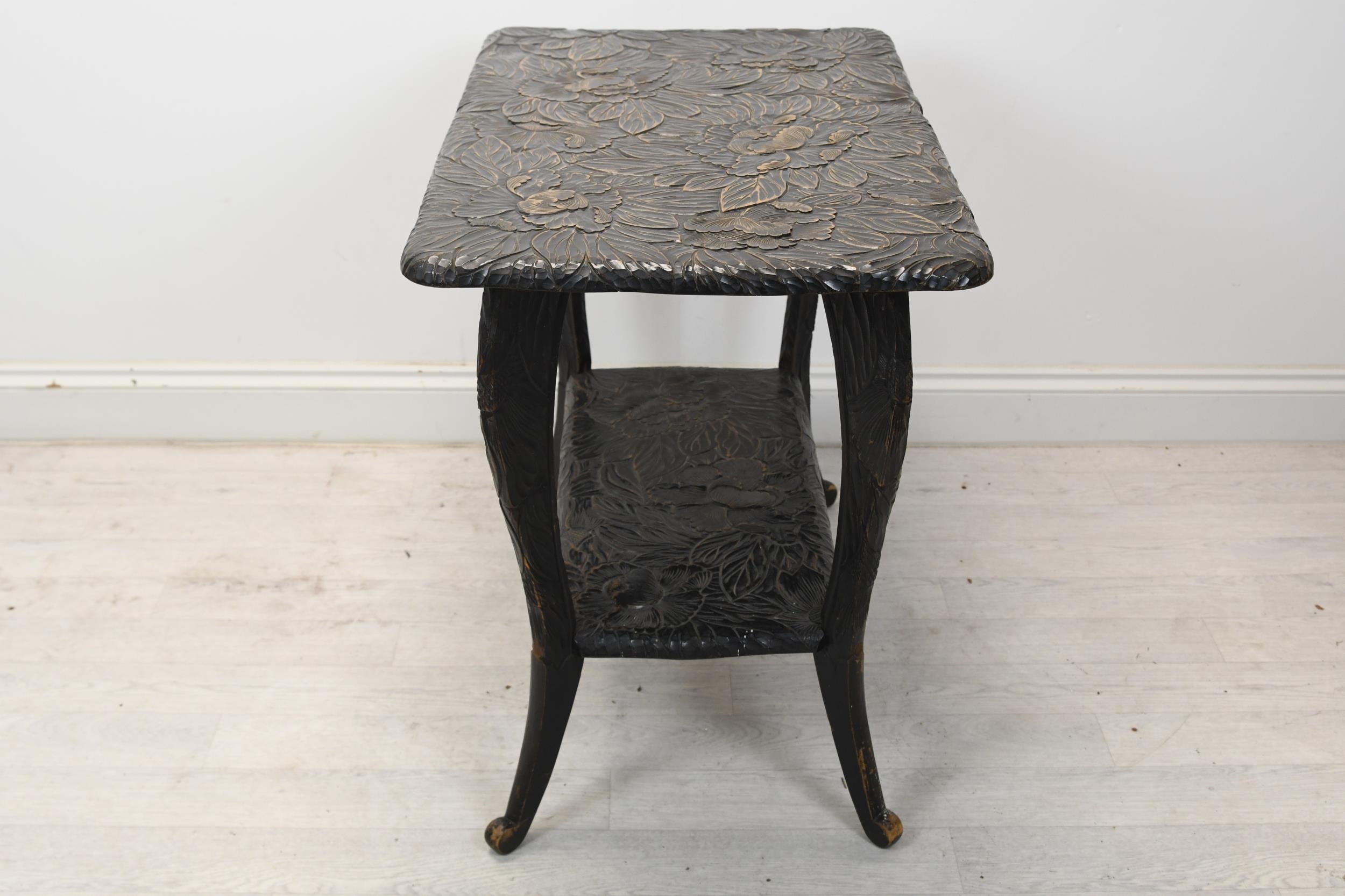 Centre or side table, C.1900 carved and lacquered. H.67 W.87 D.51 - Image 3 of 4