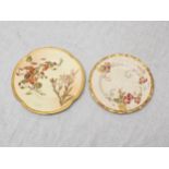 Two Royal Worcester plates with early marks