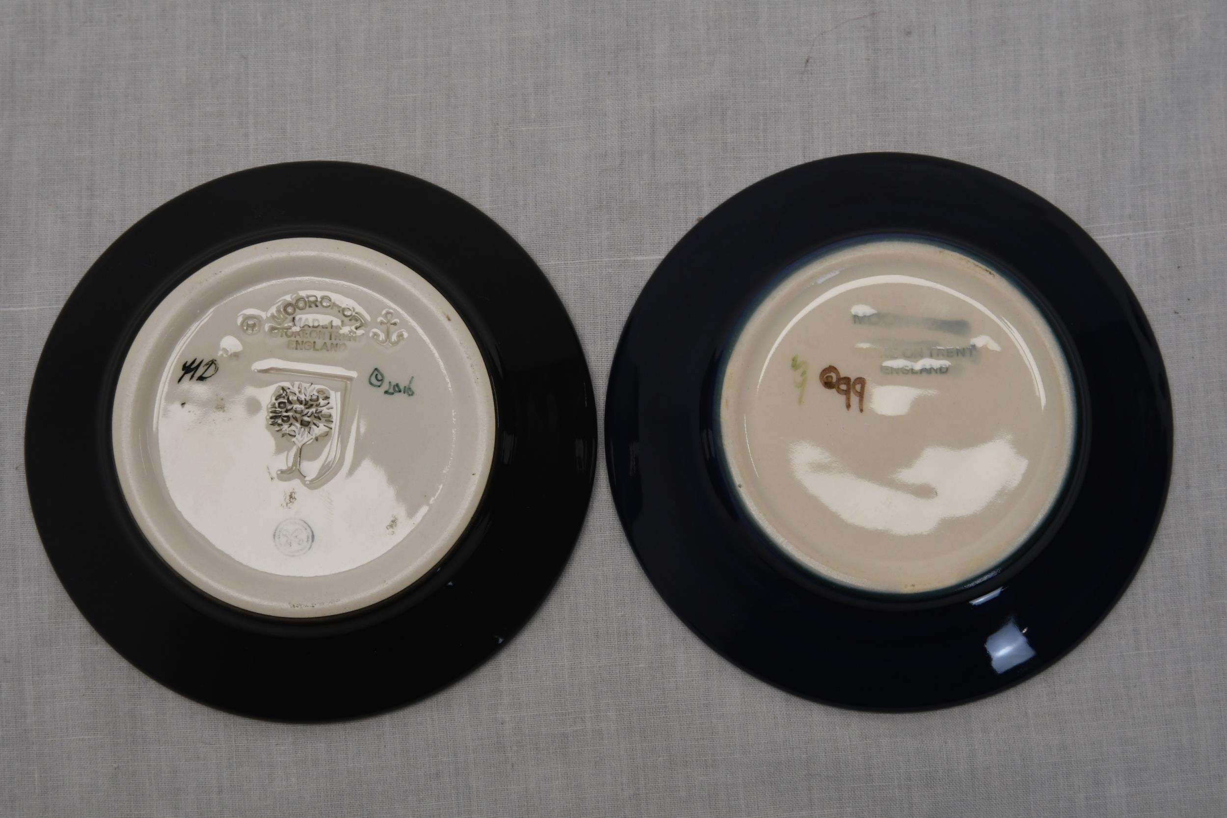 Two Moorcroft dishes. 12cm diameter - Image 2 of 2
