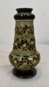 Rare George Tinworth Doulton Lambeth Vase. English ceramic artist who worked for the Doulton factory