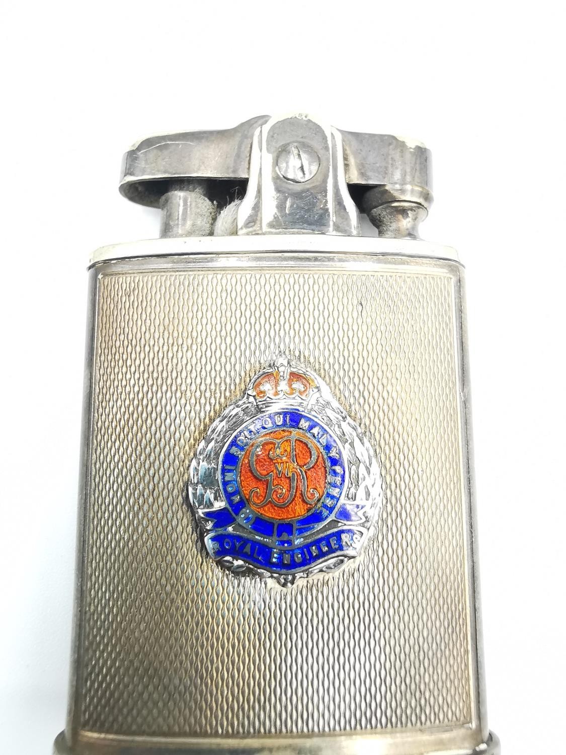 A collection of silver items, including a pair of silver engine turn decorated chain link cufflinks, - Image 12 of 18