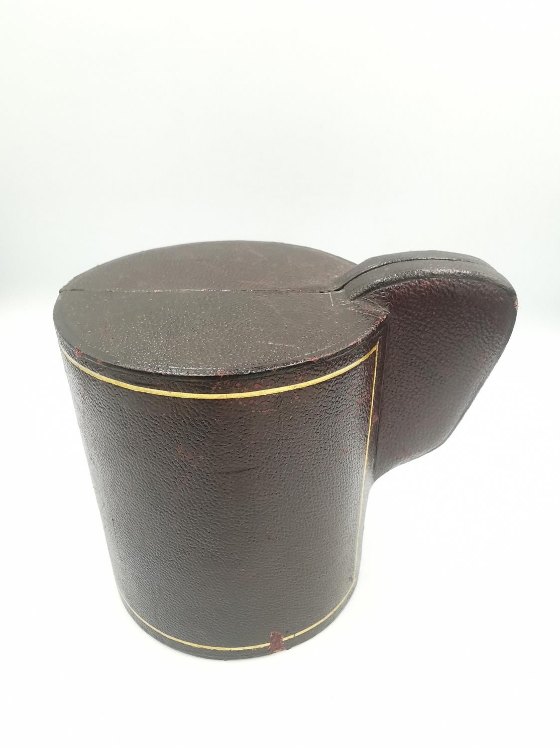 A fitted leather cased Victorian Martin Hall & Co carved sterling silver bramble design tankard. The - Image 11 of 11