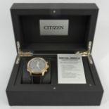 Citizen Perpetual Chrono AT limited edition of 2500 rose gold satin finish radio calendar controlled