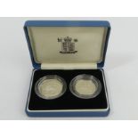 Royal Mint 1992 silver proof ten pence two coin set. UK Postage £12.