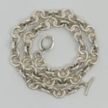 Links of London silver signature link chain necklace, 69 grams. 46 cm. UK Postage £12.