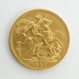 Queen Victoria 1897 gold full sovereign. UK Postage £12.