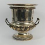 Victorian silver plated campana form champagne bucket. 24 cm high. UK Postage £16.