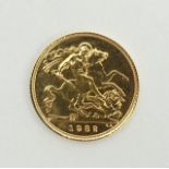 Elizabeth II 1982 gold half sovereign. UK Postage £12.