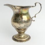 Georgian silver cream jug, London 1772, 78 grams, 10.5cm. UK Postage £12