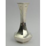 Edwardian silver vase, Birm. 1909, 99 grams, 14cm UK Postage £12