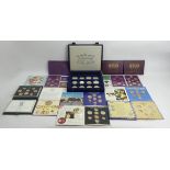 Various Mint UK coin sets, including 1982,1983, & 1990, along with various other Mint coins. UK