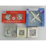 Diecast model planes including a Hobby Master British Eagle 'G-Aspn' 1:200 with four other boxed