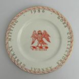 W.H. Goss 1986 collectors Club Plate by Royal Worcester, 27cm diameter. UK Postage £12