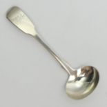 Victorian silver sauce ladle, Exeter 1847, J. Osment. 16 grams, 12cm. UK Postage £12