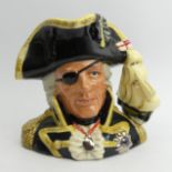 Royal Doulton 1993 Lord Nelson Character Jug with C.O.A. D6932, 16.5cm. UK Postage £12