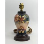 Moorcroft Art Pottery Oberon design table lamp. 24cm. UK Postage £14