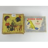 Dinky Toys 564 elevator loader and an old tin plate toy typewriter. UK Postage £16