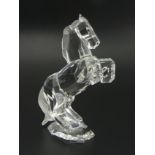 Swarovski crystal rearing horse White Stallion 7612 in the original box. 10.8cm. UK Postage £12