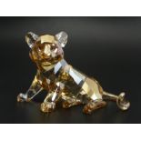 Swarovski SCS Lion Cub 2016 Edition with original box and certificate, 5cm high. UK Postage £12.