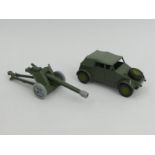 Dinky 617 Volkswagen KDF and 50mm P.A.K. Anti-Tank gun with ammo. UK Postage £12.