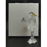 Swarovski crystal Heron-Feathered beauties 221627 in original box, 15cm. UK Postage £12.