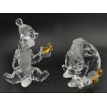Lennox Disney lead crystal Pooh figures Eeyore and Tigger, Eeyore 11cm. UK Postage £16.