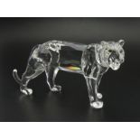 Swarovski crystal Tiger - Endangered Species figure with original box and Certificate of